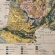 Old geological map of france from 1897