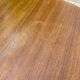 Table ronde extensible scandinave en teck dia 116cm longueur 176cm an60