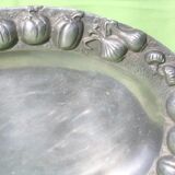 Plateau de service fonte d'aluminium décor légumes
