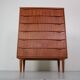 Mid-Century Modern Danish Chest of Six Drawers, Tallboy in Teak, Denmark, 1960
