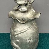 Massive vase signed "Iris" in the Art Nouveau style.