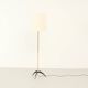 Brass and lacquered metal floor lamp, Spain, 1950s