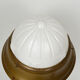 Art Deco lamp in patinated brass and moulded glass, circa 1930