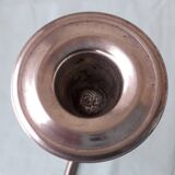 Double candlestick in silver-plated metal