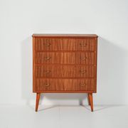 Scandinavian mahogany chest of drawers, 1950s