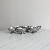 6 coupelles en métal