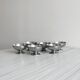 6 stainless steel metal cups
