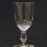 4 anciens verres a vin en cristal taillé baccarat ? saint louis ?