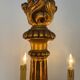 Lustre chandelle bois sculpté années 60