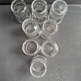 8 Baccarat Chauny tumbler glasses