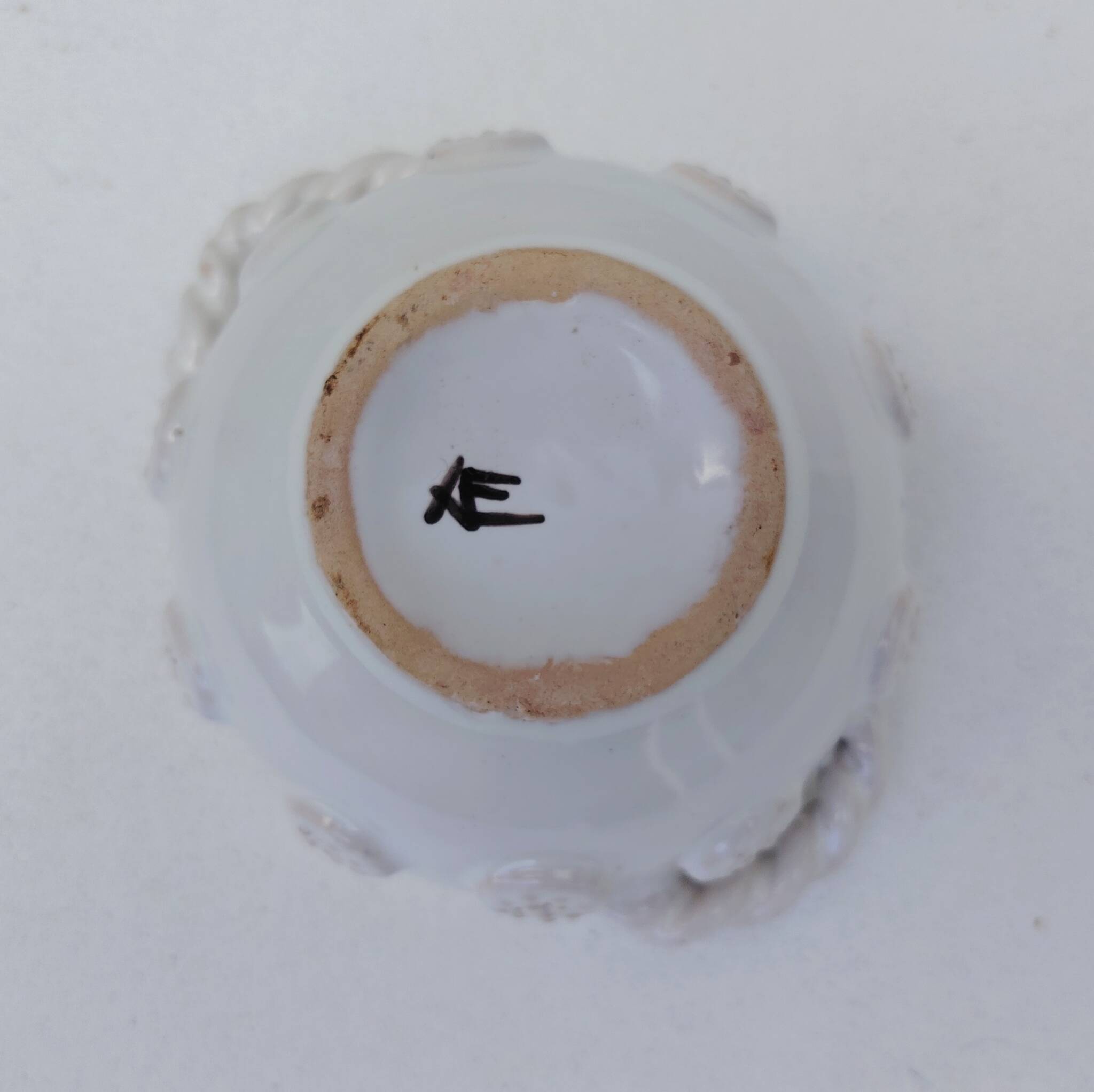 Malicorne earthenware bowl, Emile Tessier, vintage