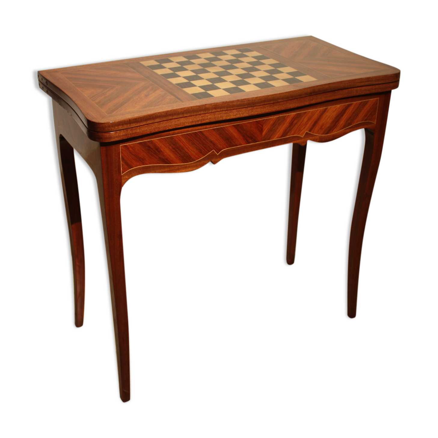 Mahogany game table in the Louis XV style