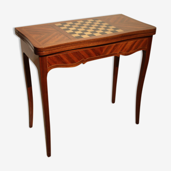 Mahogany game table in the Louis XV style