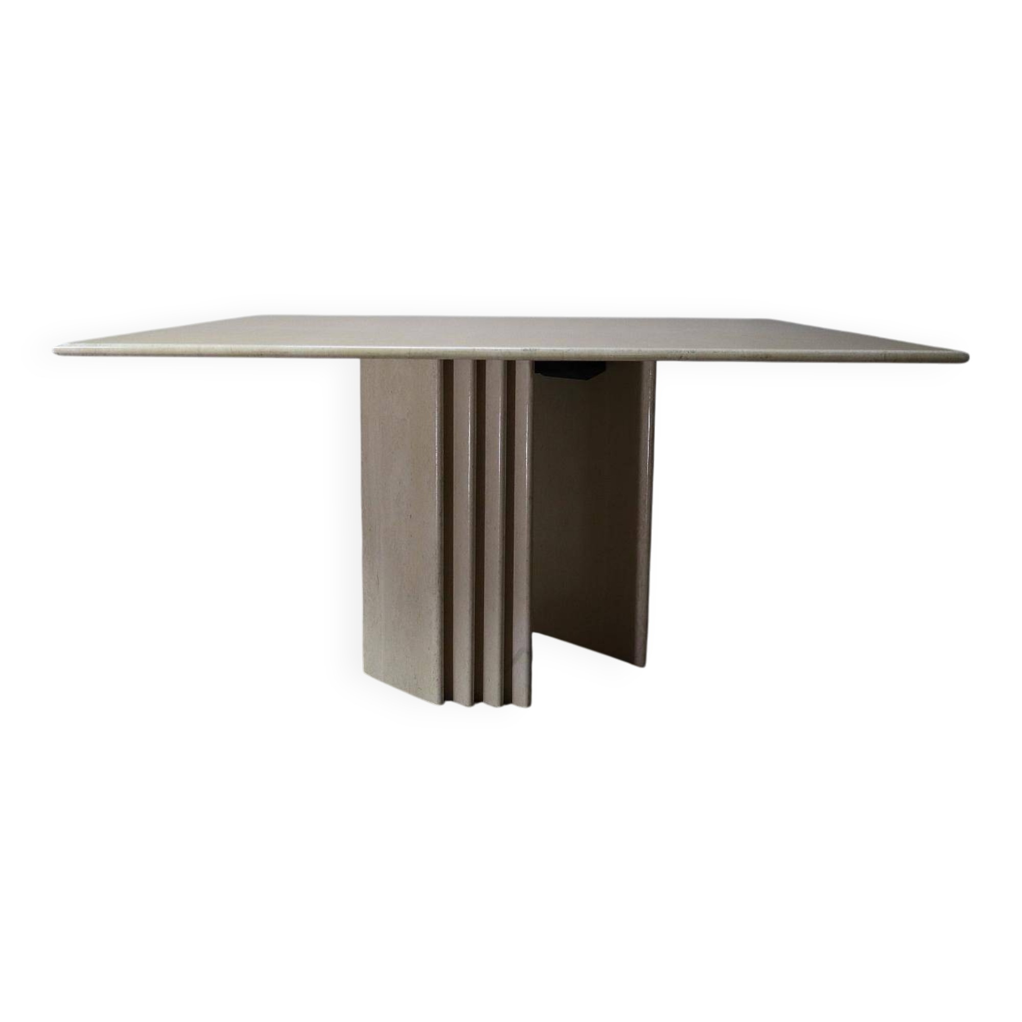 Travertine dining table, Italy 1960s