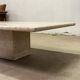 1970s travertine coffee table