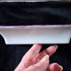 Sublime Pocket Bowl in Limoges Porcelain, Hand-Painted Iris & Gold Leaf