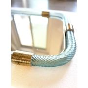 Luxury Azzure "Torchon- Torciglione" Murano Glass Wall Mirror
