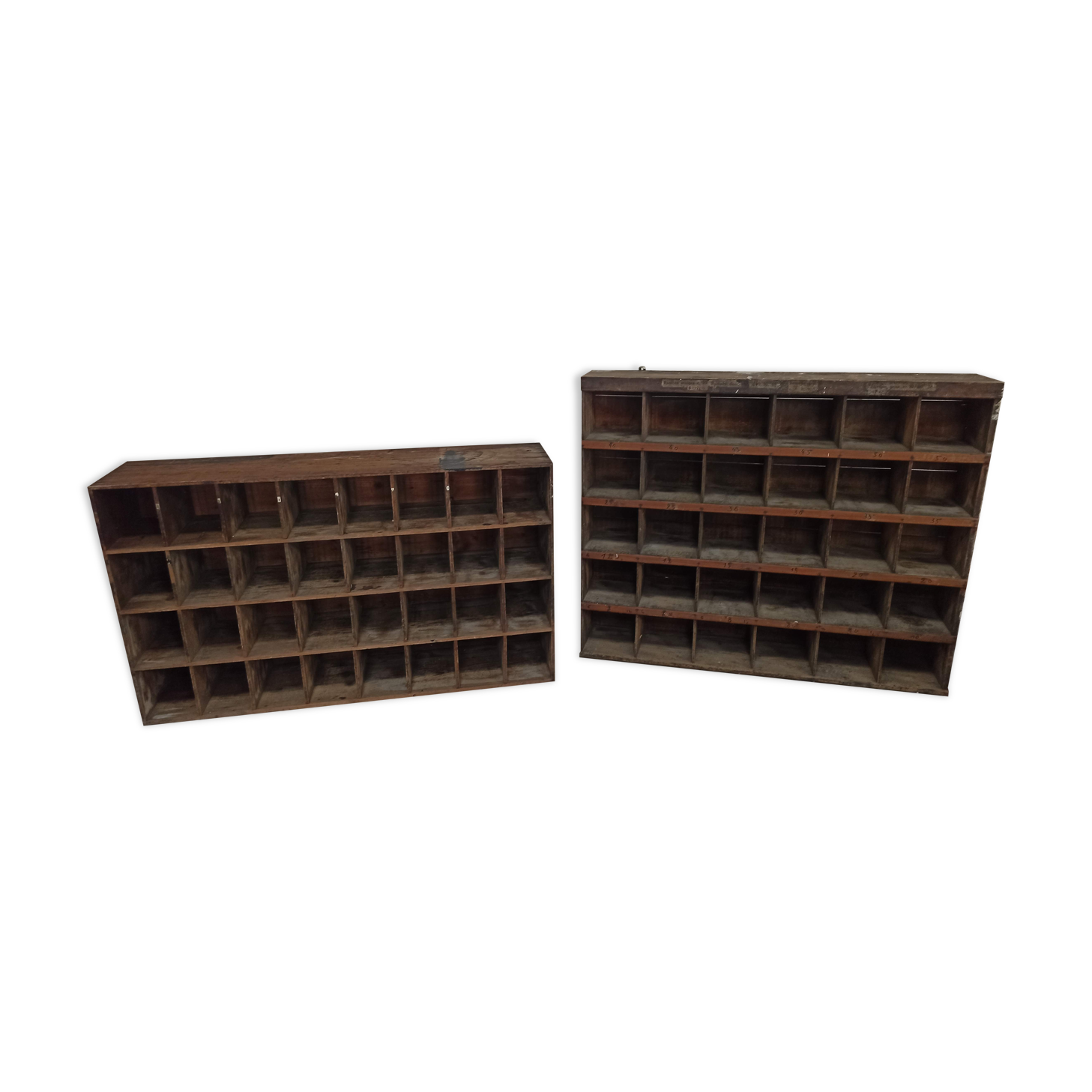 Duo of trade furniture sorting of the post shelf storage