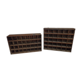 Duo of trade furniture sorting of the post shelf storage