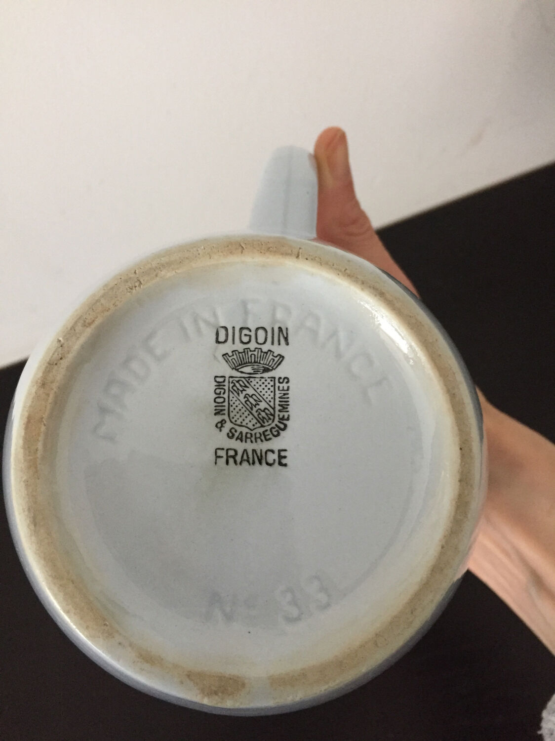 Cruche broc à eau pot d’eau Digoin made in France