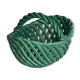 Panier en céramique verte