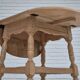 1970s, Danish foldable side table, solid oak wood, original condition.