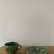 Cabbage coffee cup + saucer, Portugal