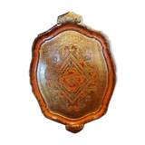 Hand-painted and gilded Florentine wood tray