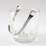 Crystal ice bucket, fluted décor