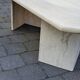 Travertine coffee table.