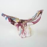 Ceramic bird sculpture, Italian design, 1970s, manufacturer: F. Ferroni