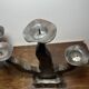 Brutalist chandeliers