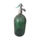 Large siphon origin Romania in glass with mesh body.