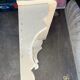 Wall shelf in patinated solid wood