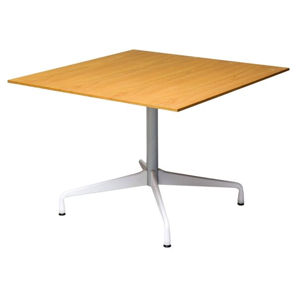 Table à manger Eames à base segmentée par Vitra - Plateau carré en chêne sur mesure
