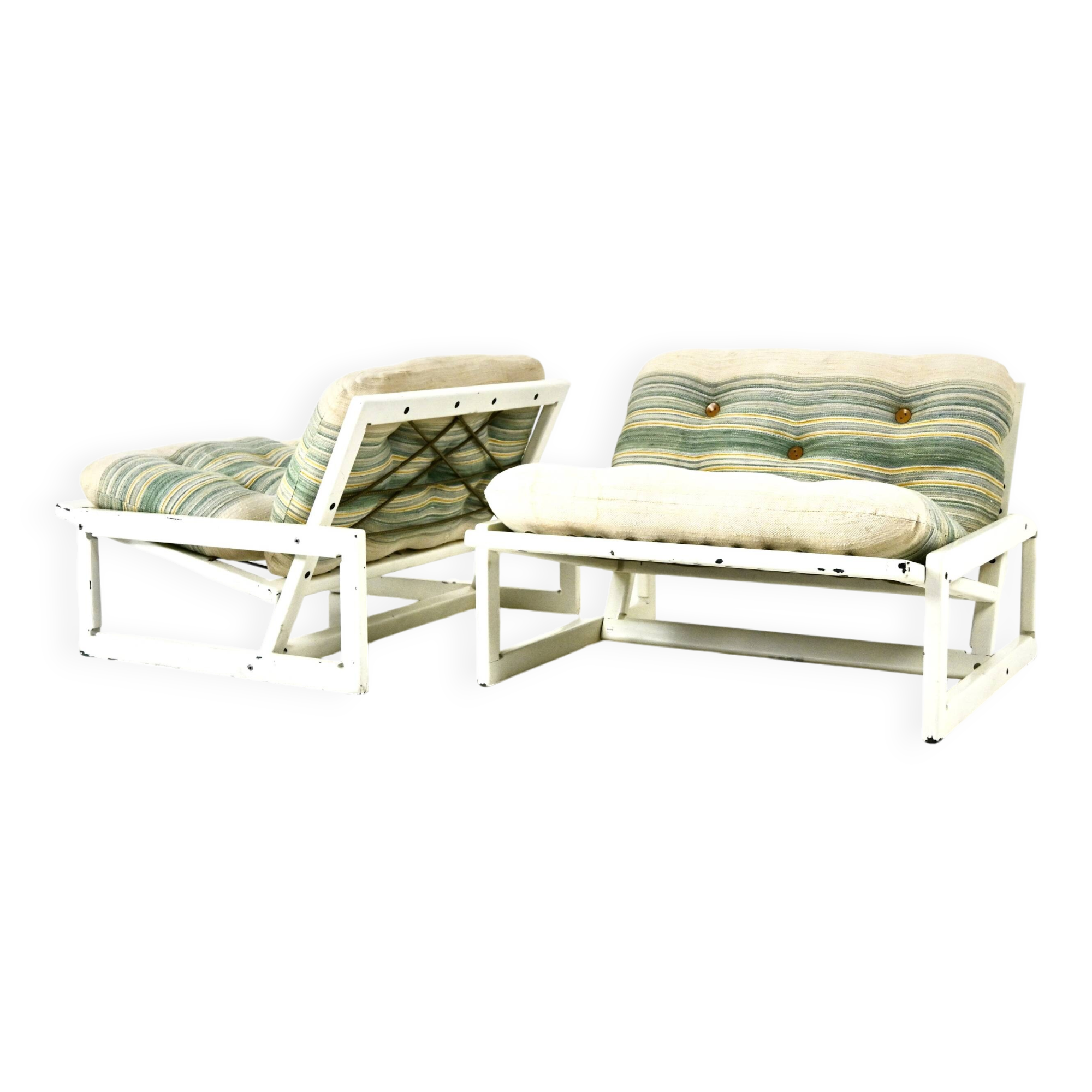 Set of 2 “Carlotta” armchairs by Tobia and Afra Scarpa for Cassina, 1960s