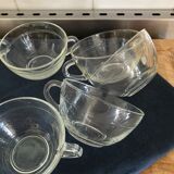 Vintage teacups/chocolate Gigogne Duralex