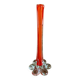 Orange blown glass vase