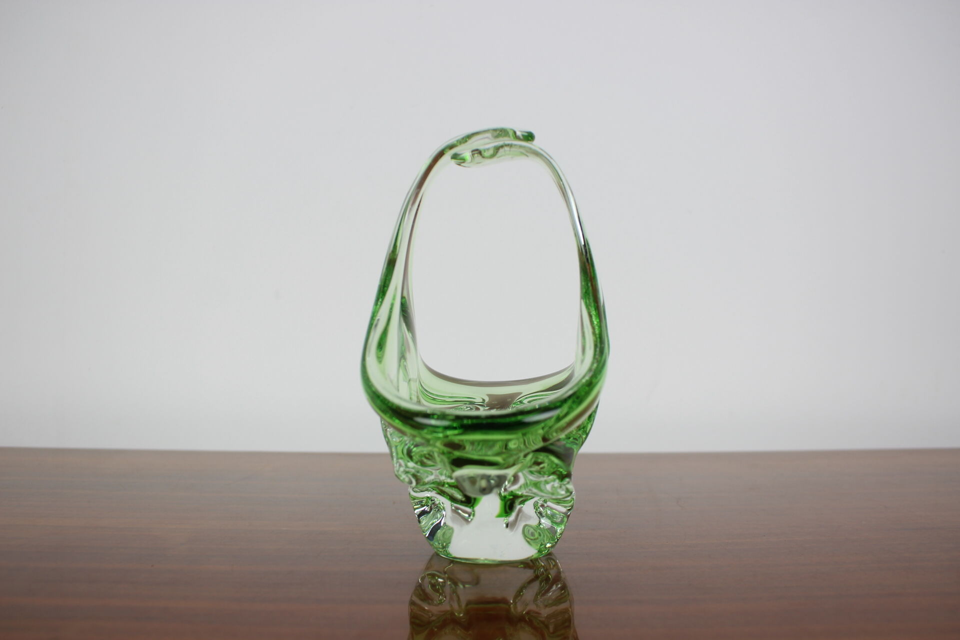 Mid-century glass bowl designed by josef hospodka, 1960's