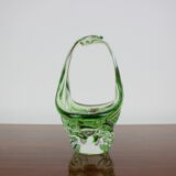 Mid-century glass bowl designed by josef hospodka, 1960's