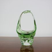 Mid-century glass bowl designed by josef hospodka, 1960's