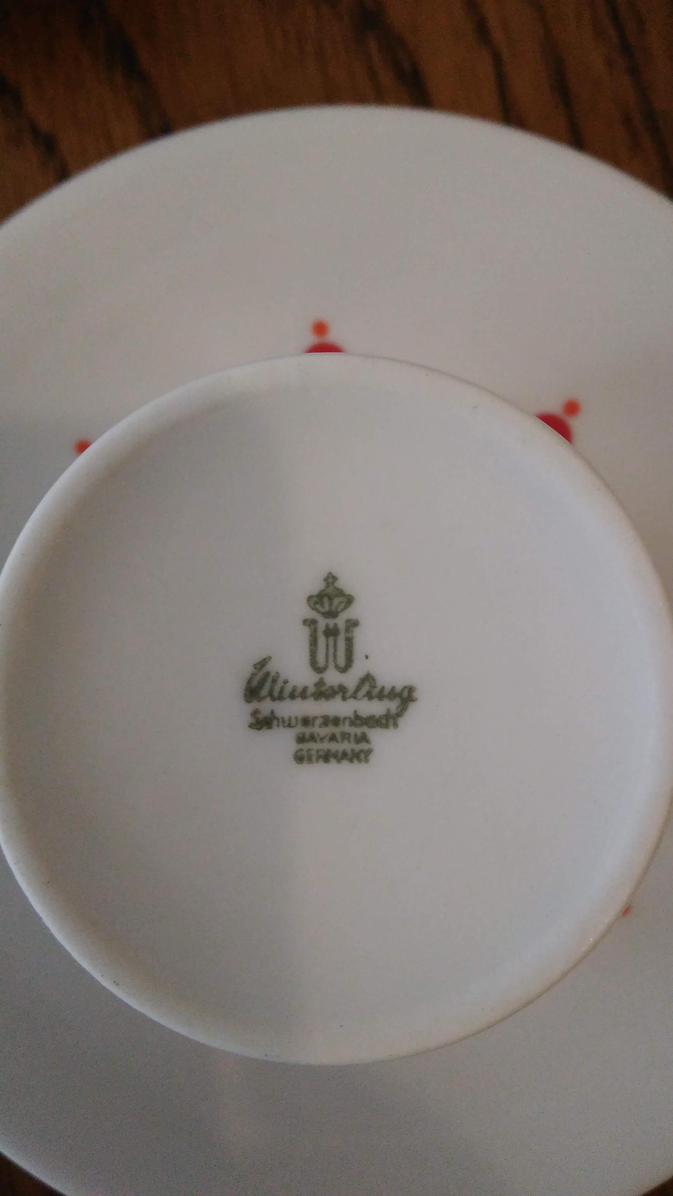 Coffee service of the 70 Bavaria porcelain
