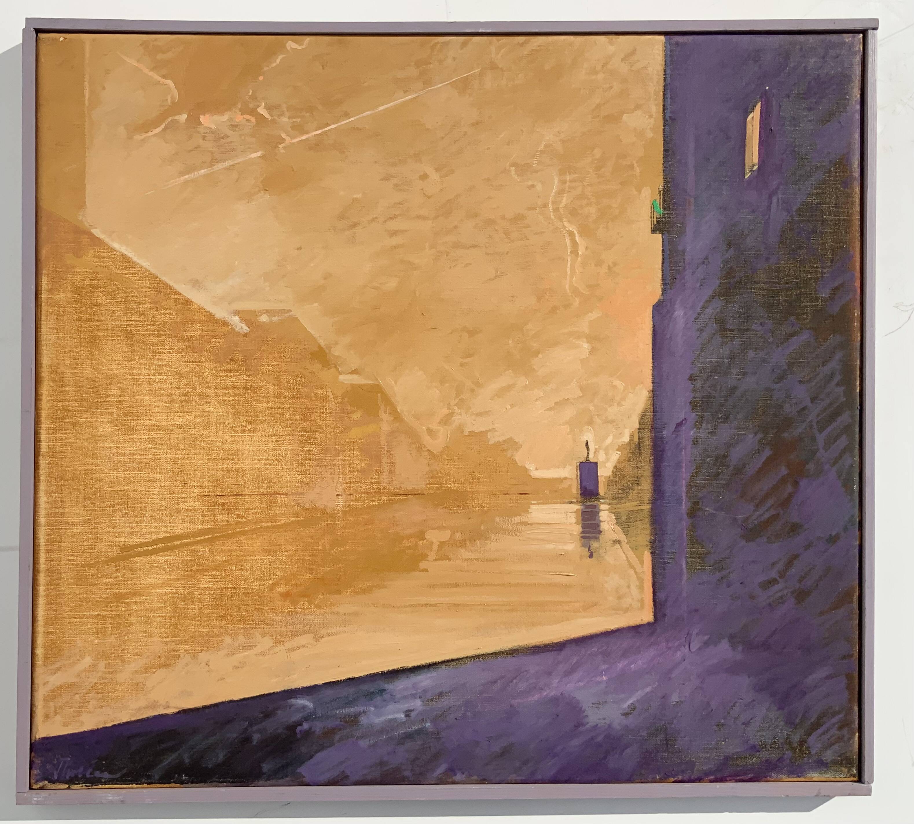 Vintage Surreal oil Painting by Gunar Thoren 1997