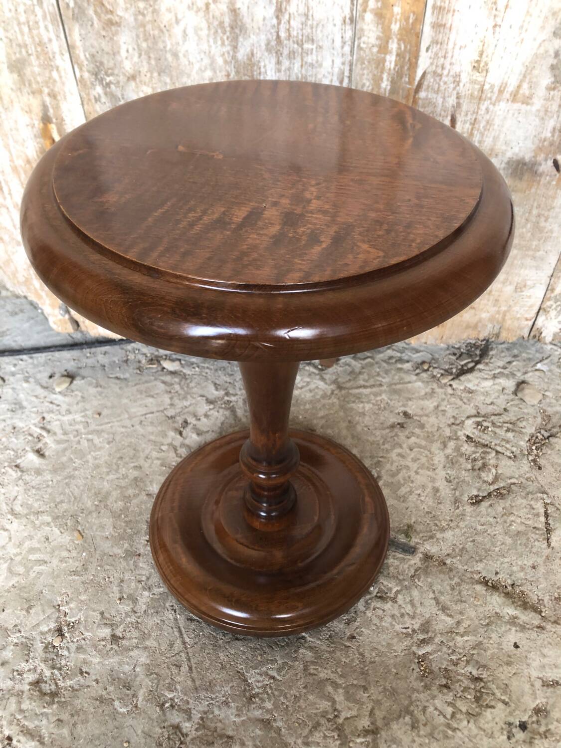 Sellette table appoint bois tourné vintage #a576