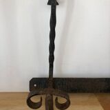 Old wrought iron coat hook/coat rack