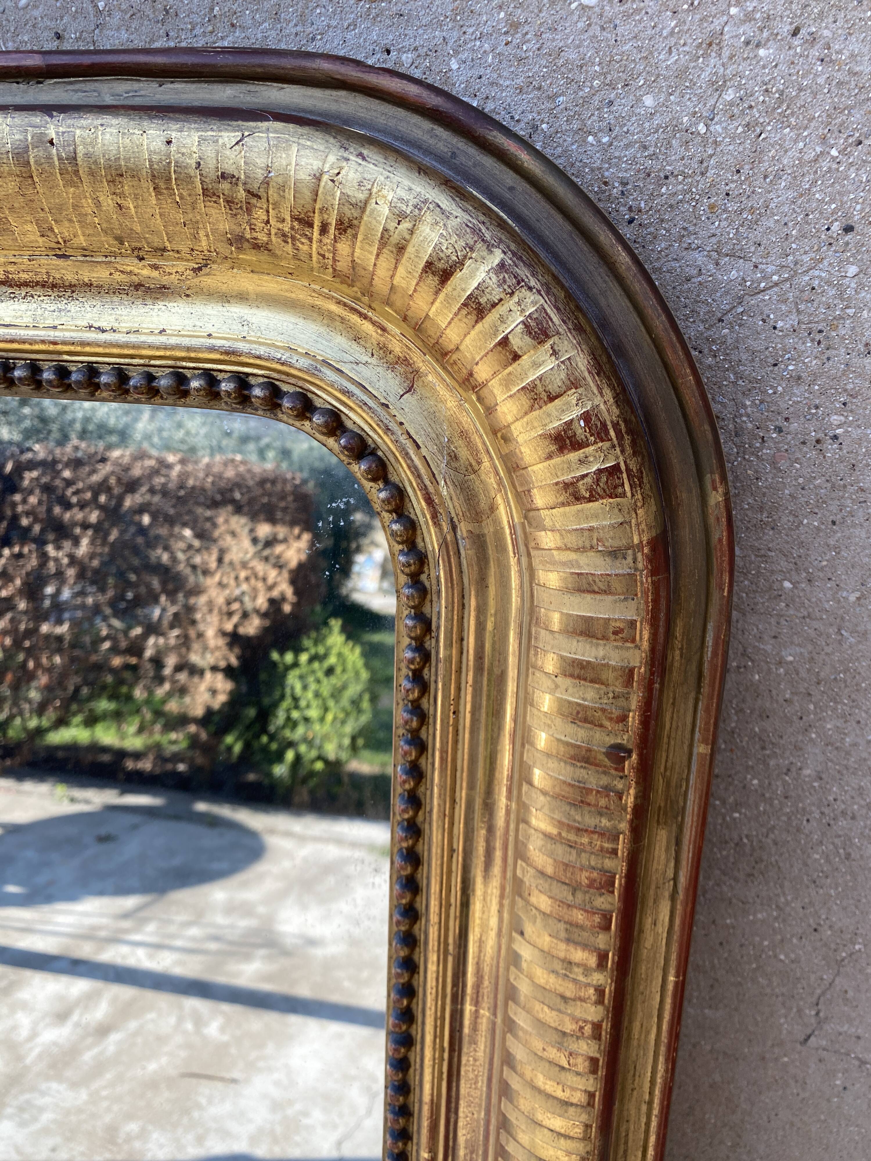 Mirror Louis Philippe gilded 130x94