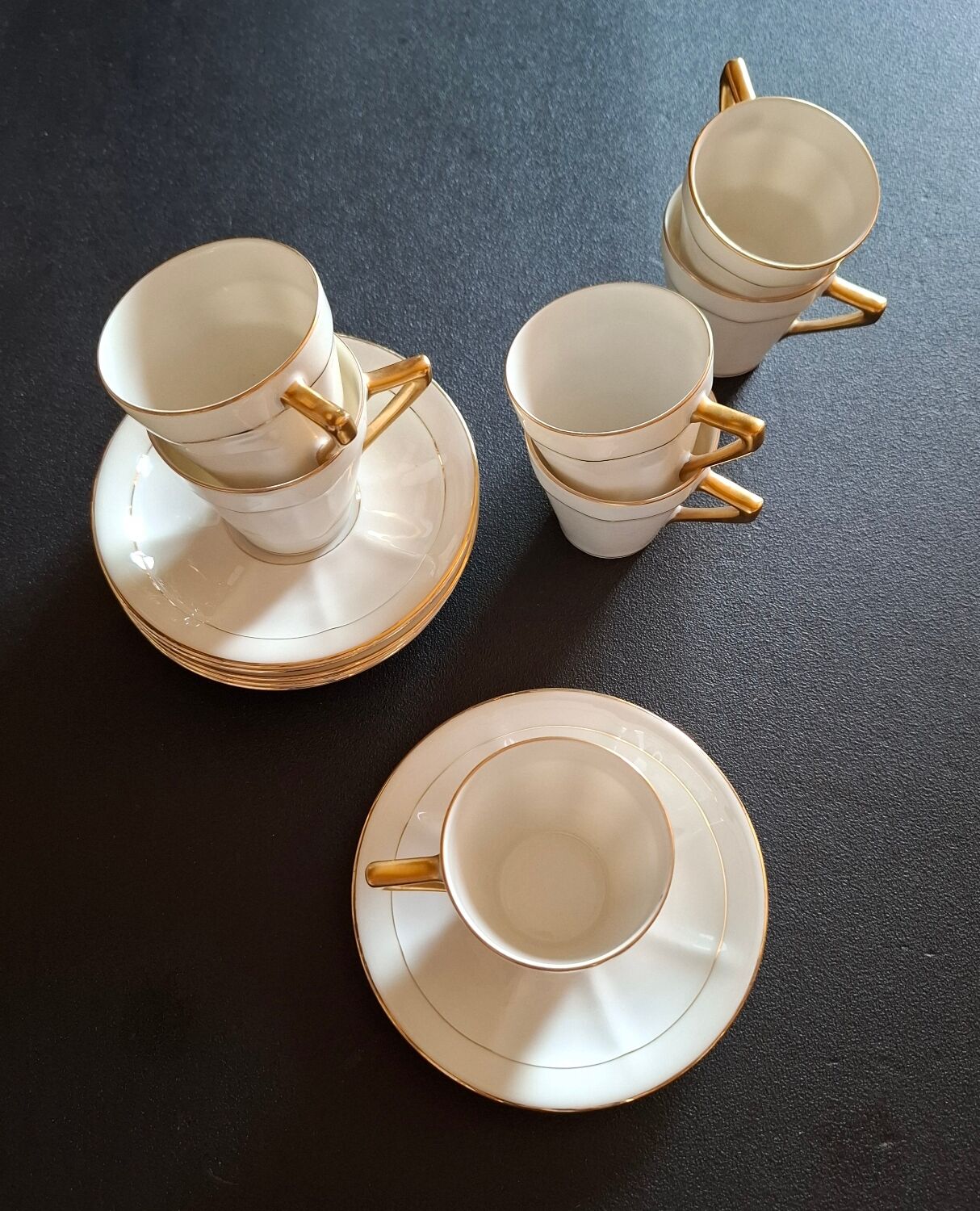 Fine Limoges porcelain coffee service