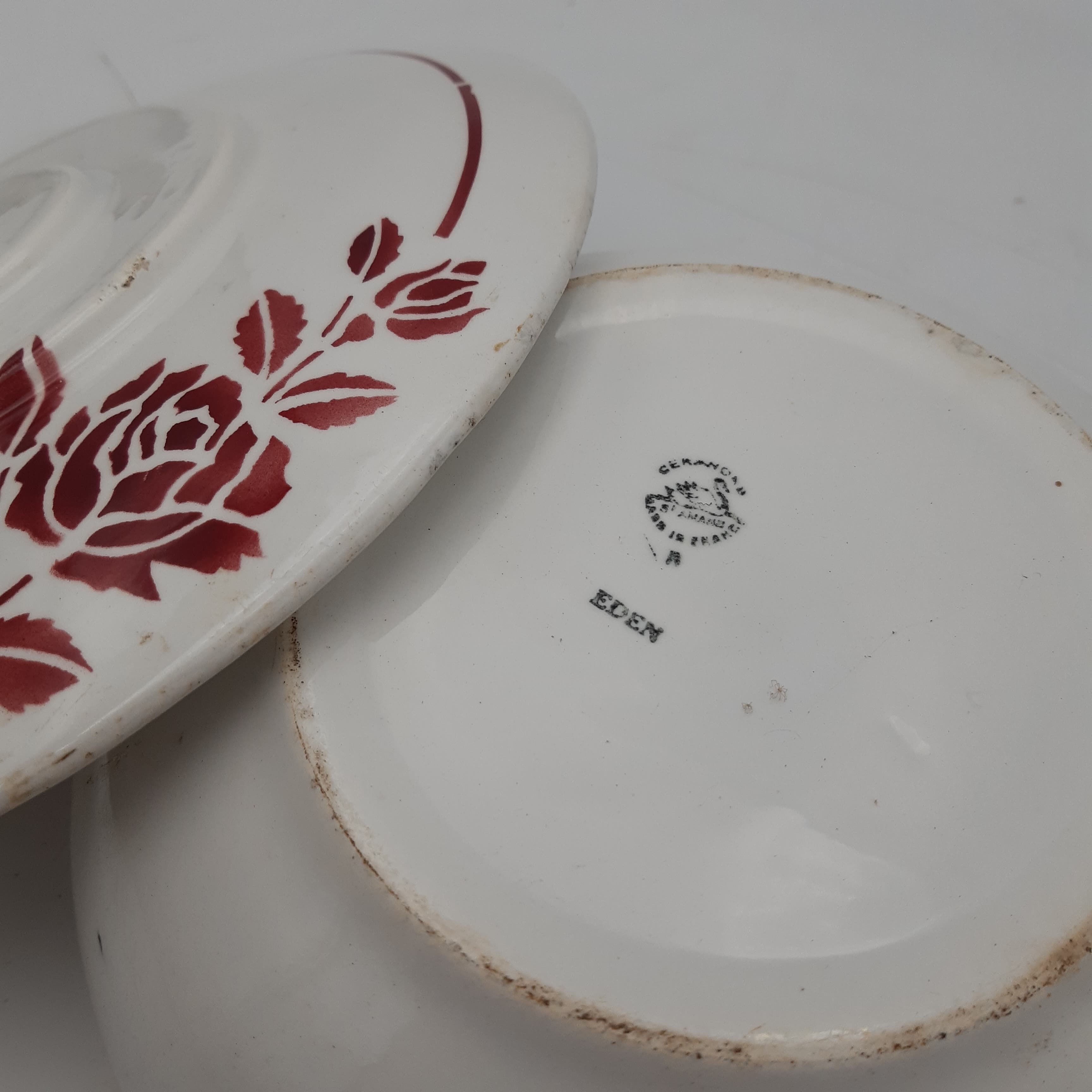 Soup bowl "Eden" Porcelain Saint Amand
