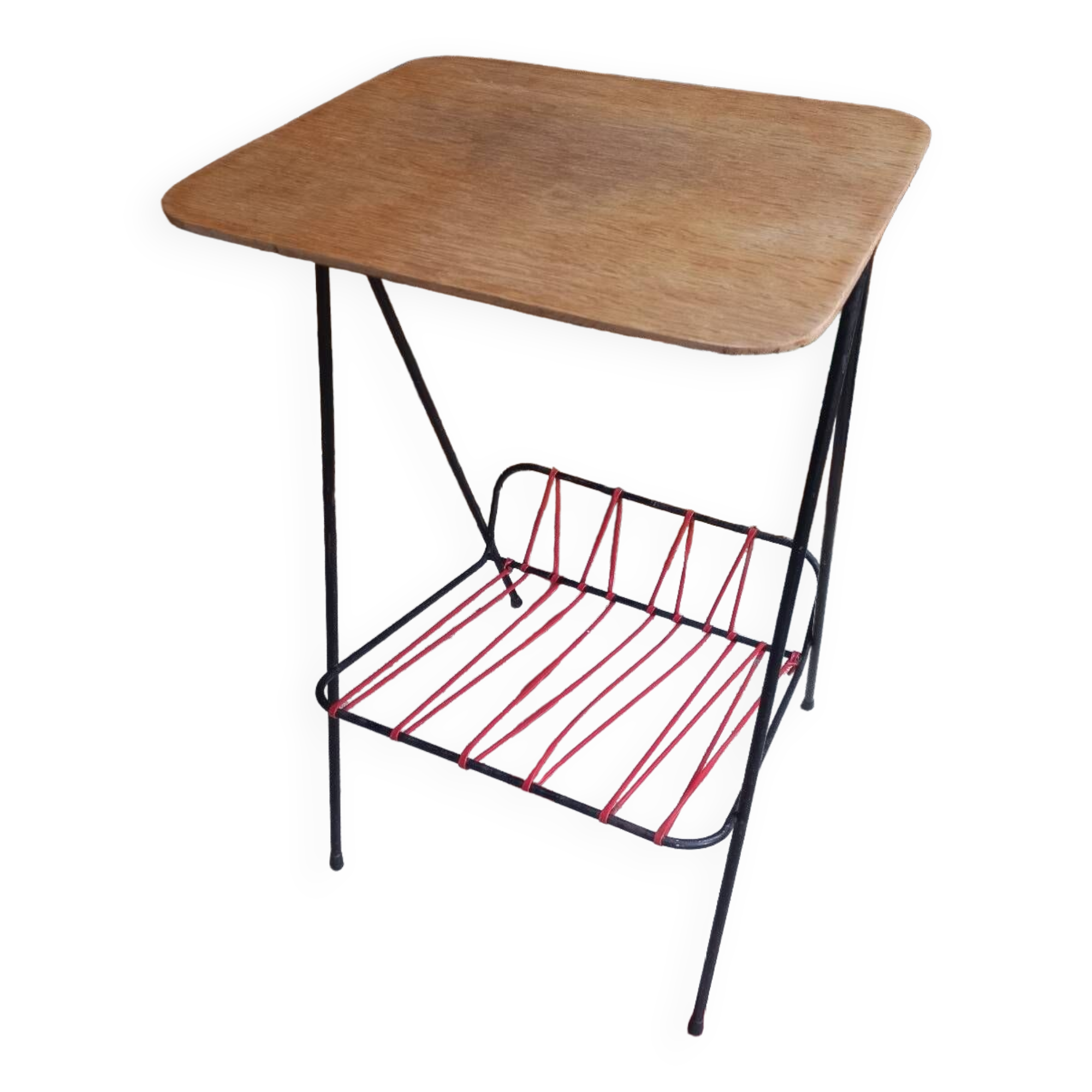 Magazine holder end table 1960