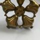Boîte maquillage antique hindou laiton paon